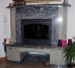 Corner style fireplace with a capsule - 2010
